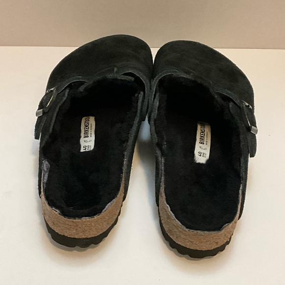 Birkenstock Women’s Boston Shearling Black Clog 40 - Picture 7 of 13